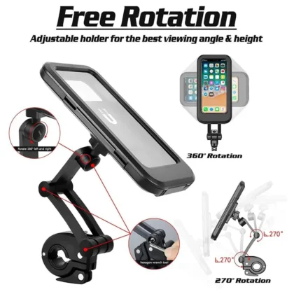 Best 360 Rotation Motorcycle Phone Holder